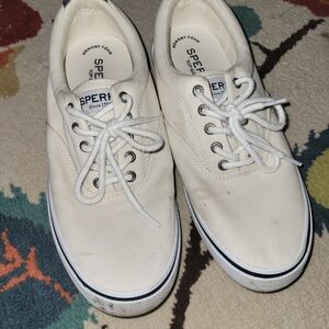 Sperry Men's Off-White Canvas Sneakers